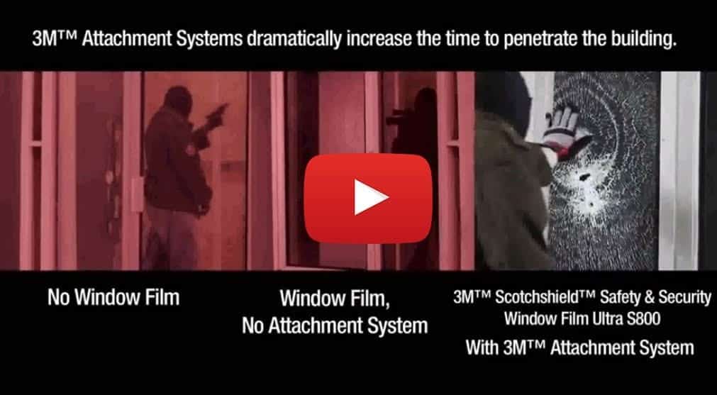 3M Security Window Film with IPA Attachment system