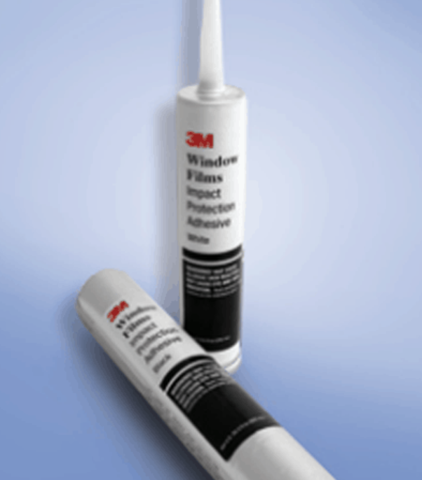Tube of window film impact protection adhesive 3M