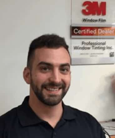 Corey Bluestein, Sales Manager of Professional Window Tinting