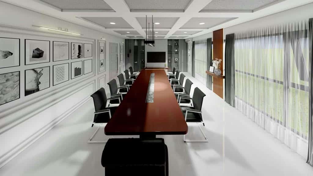 Conference Room with Organic Window Film