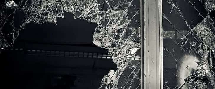 Window Blown Up from Bomb