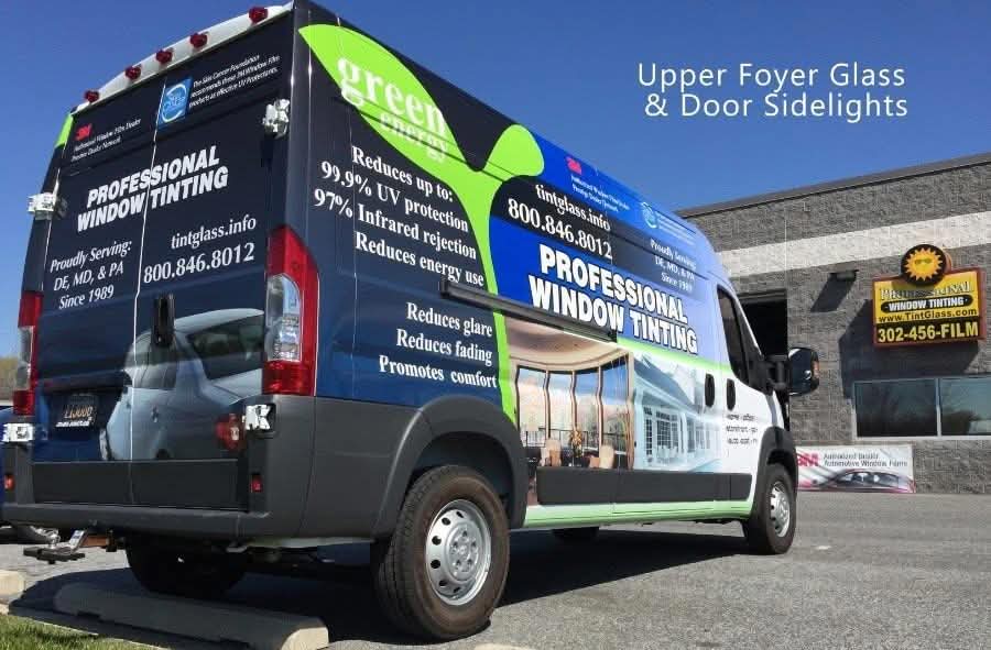 Professional Window Tinting company trucks