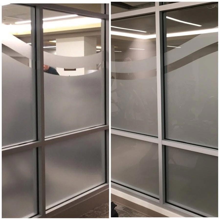 3M Essen privacy decorative window film for offices