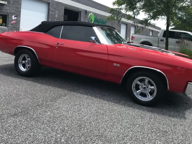 1972 Red Chevelle with a 5% color stable