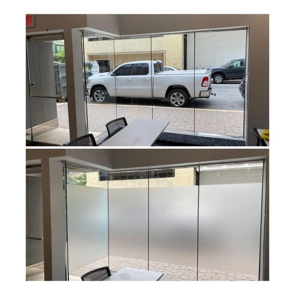 decorative window film commercial application